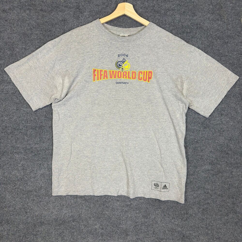 Vintage Adidas 2006 FIFA World Cup Germany Men's Graphic T-Shirt L Soccer Y2K
